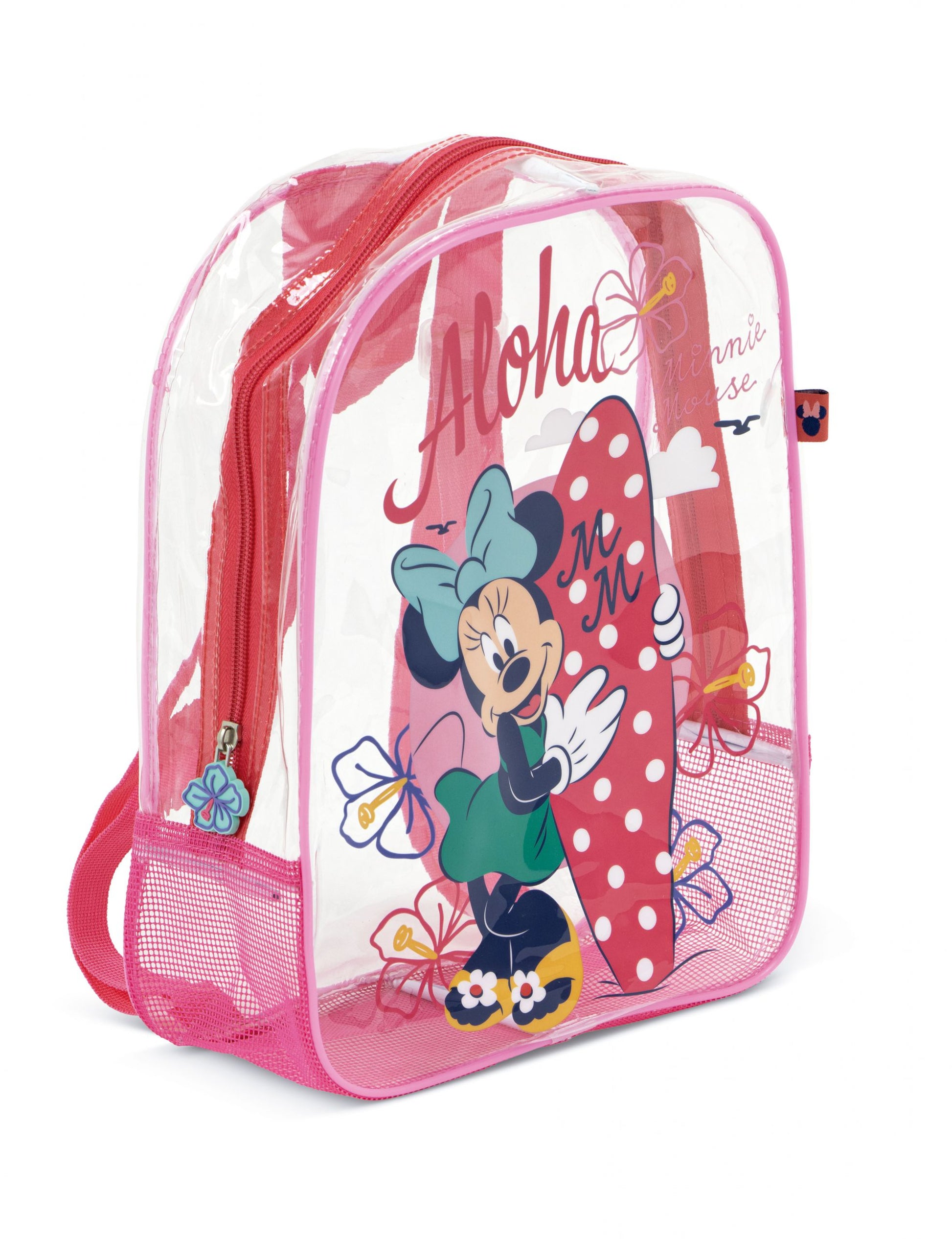 Arditex Kindergartenrucksack WD17116 – 1,7 l, Polyester/PVC – Transparent, Minnie Mouse, 310 × 230 × 250 mm
