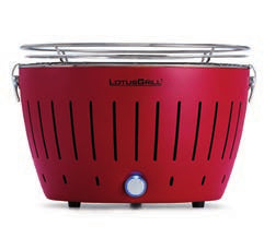 LotusGrill Grill G340 – 32 cm, Holzkohle – Rot