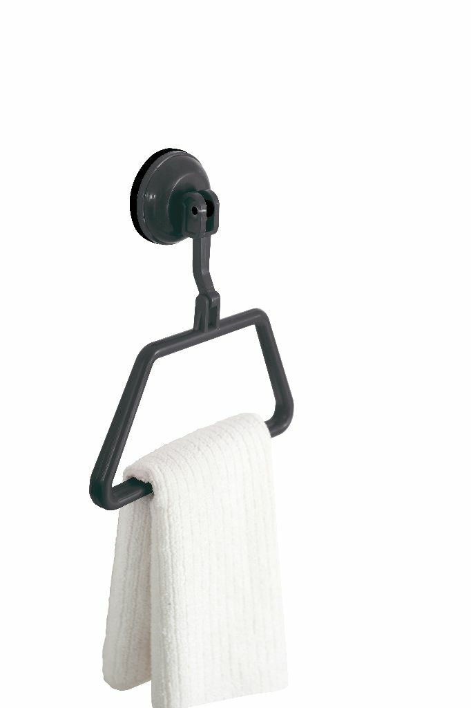 Eurotrail Handtuchhalter – 20×18×4,6 cm, ABS/Polyamid, Wandmontiert, Schwarz