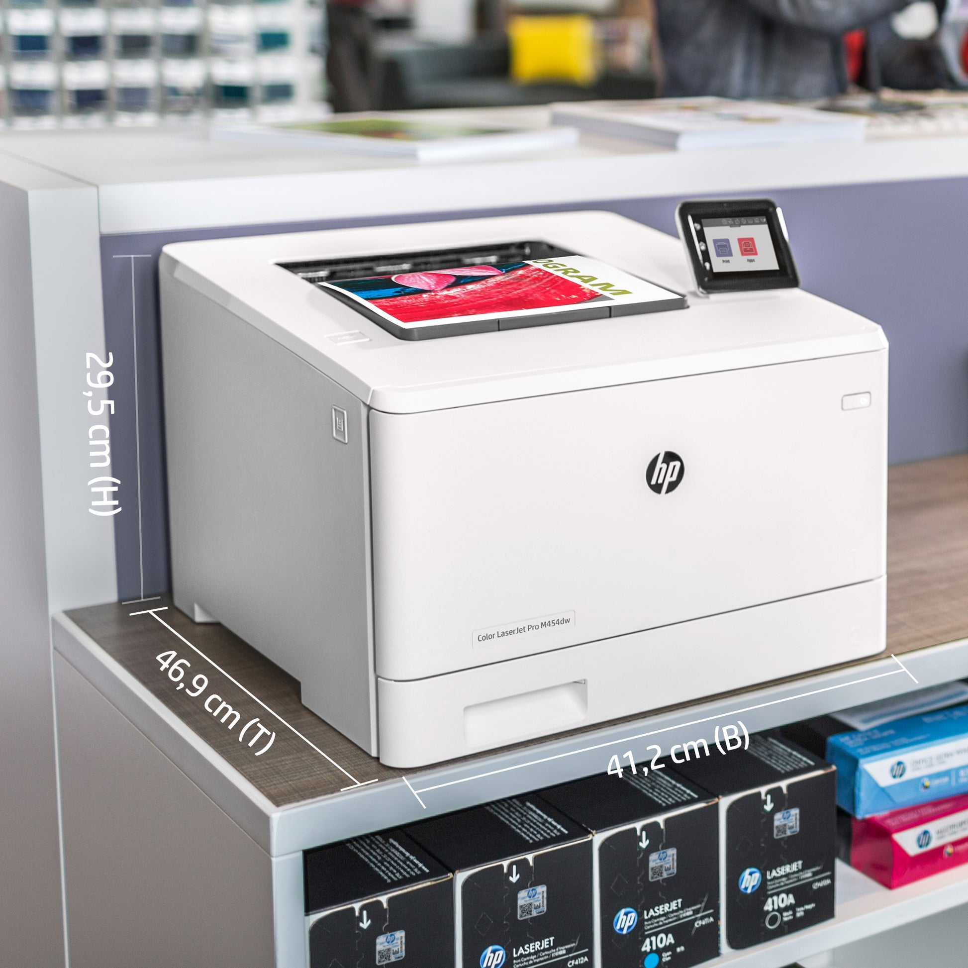 HP LaserJet Pro M454dw – Farbe, Duplex, USB