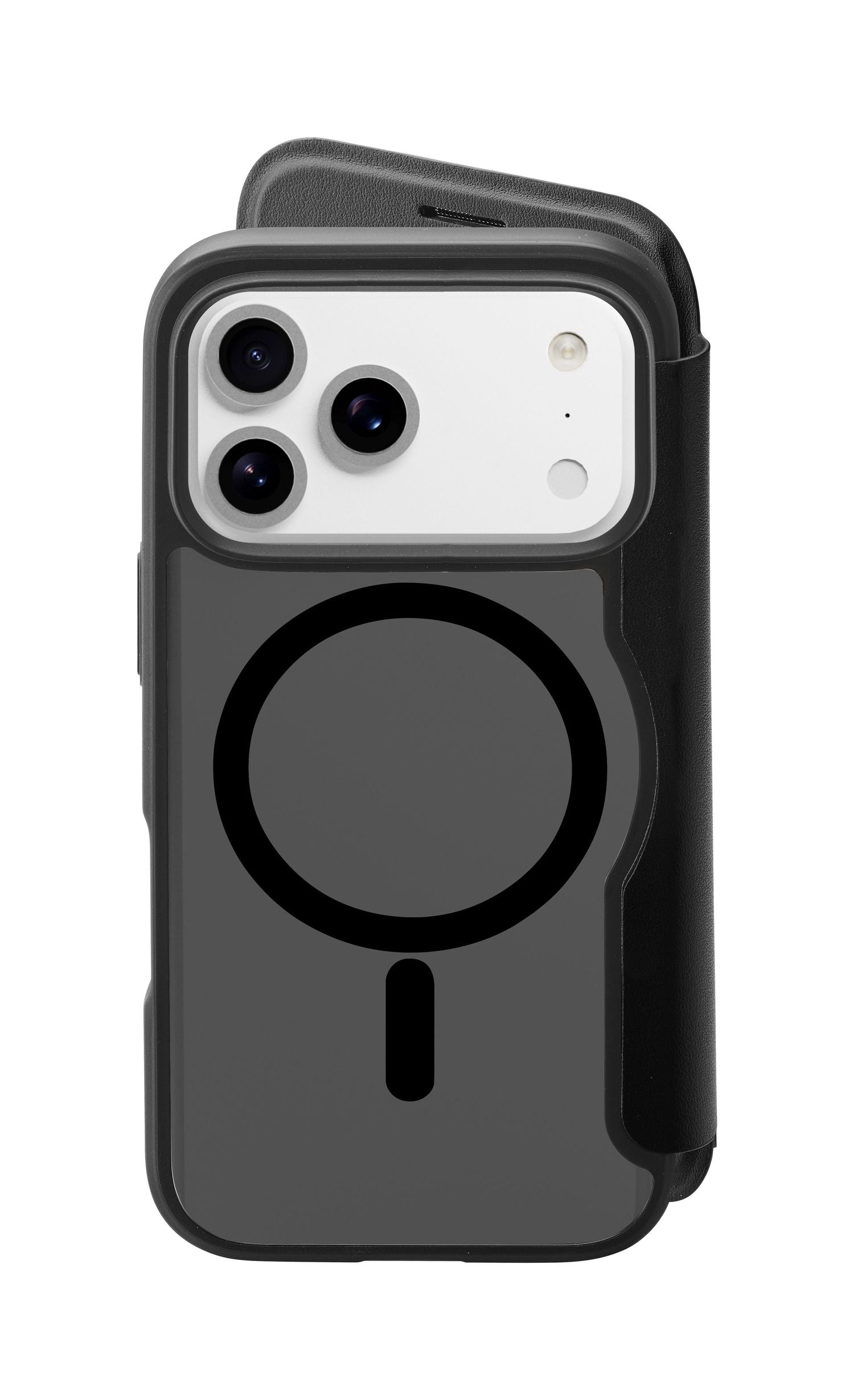 Cellularline Booklet-Hülle – für Apple iPhone 17 Pro Max – schwarz – MagSafe-kompatibel, mit Kartenfach