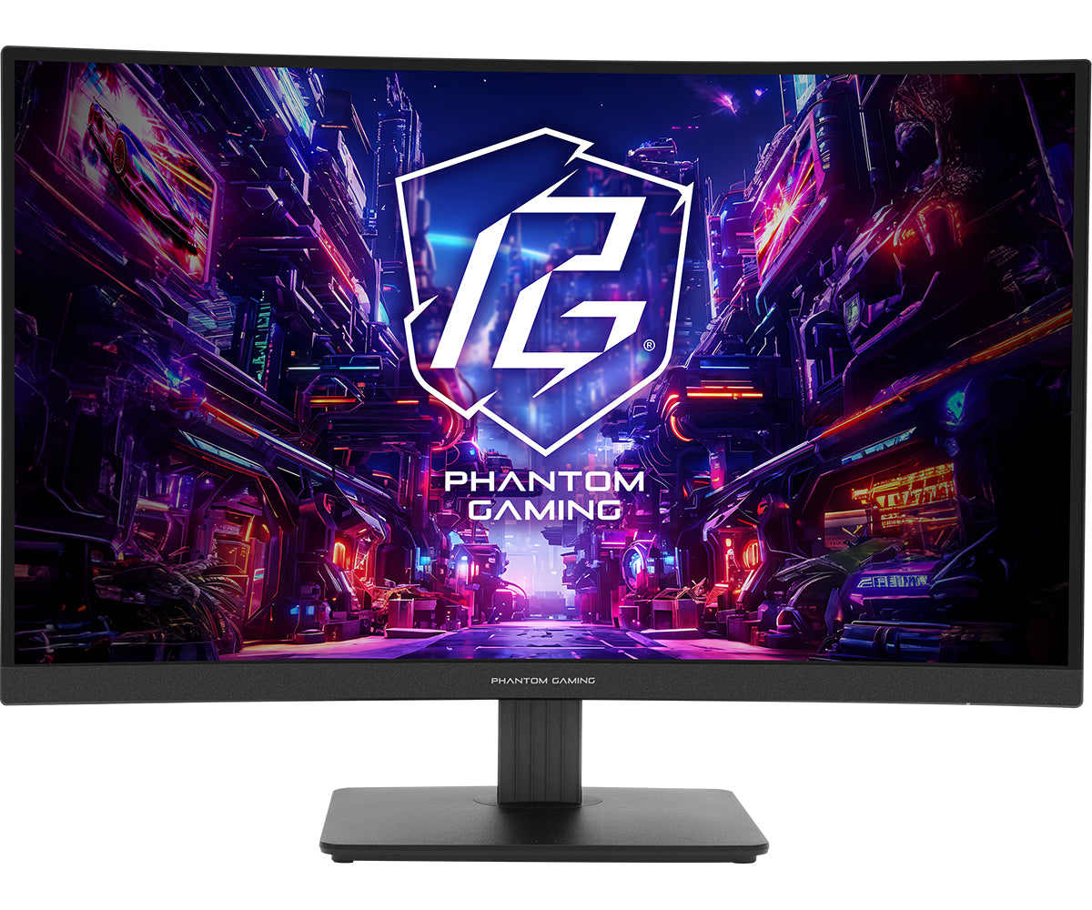 ASRock PG27QRT1B – 27" Curved, 2560 × 1440 (WQHD), VA, 180 Hz, DisplayHDR 400