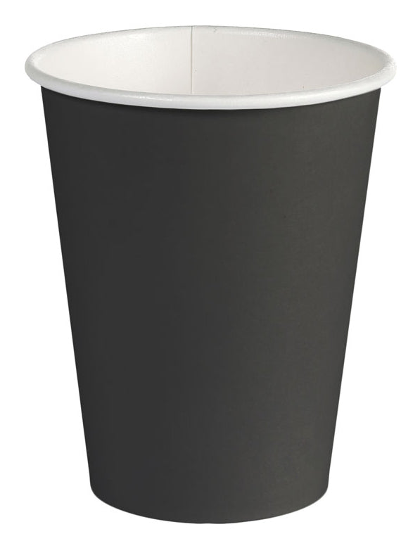 Duni Becher, Papier, PE-beschichtet für Heissgetränke – 3,6 dl, Schwarz – FSC – 800 Stk.