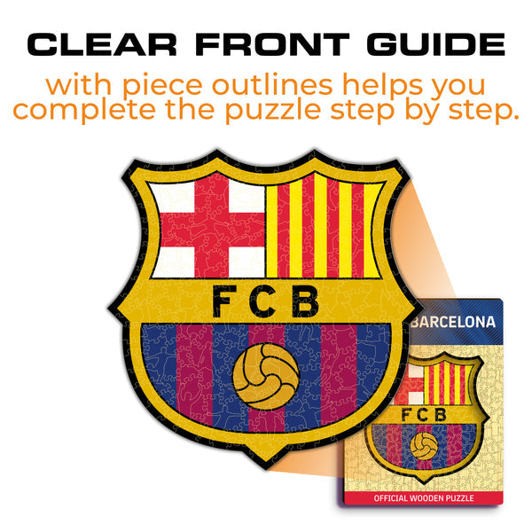 Iconic Puzzles Puzzle FC Barcelona Logo – 150 Teile – 24,5×25 cm – ab 10 J.