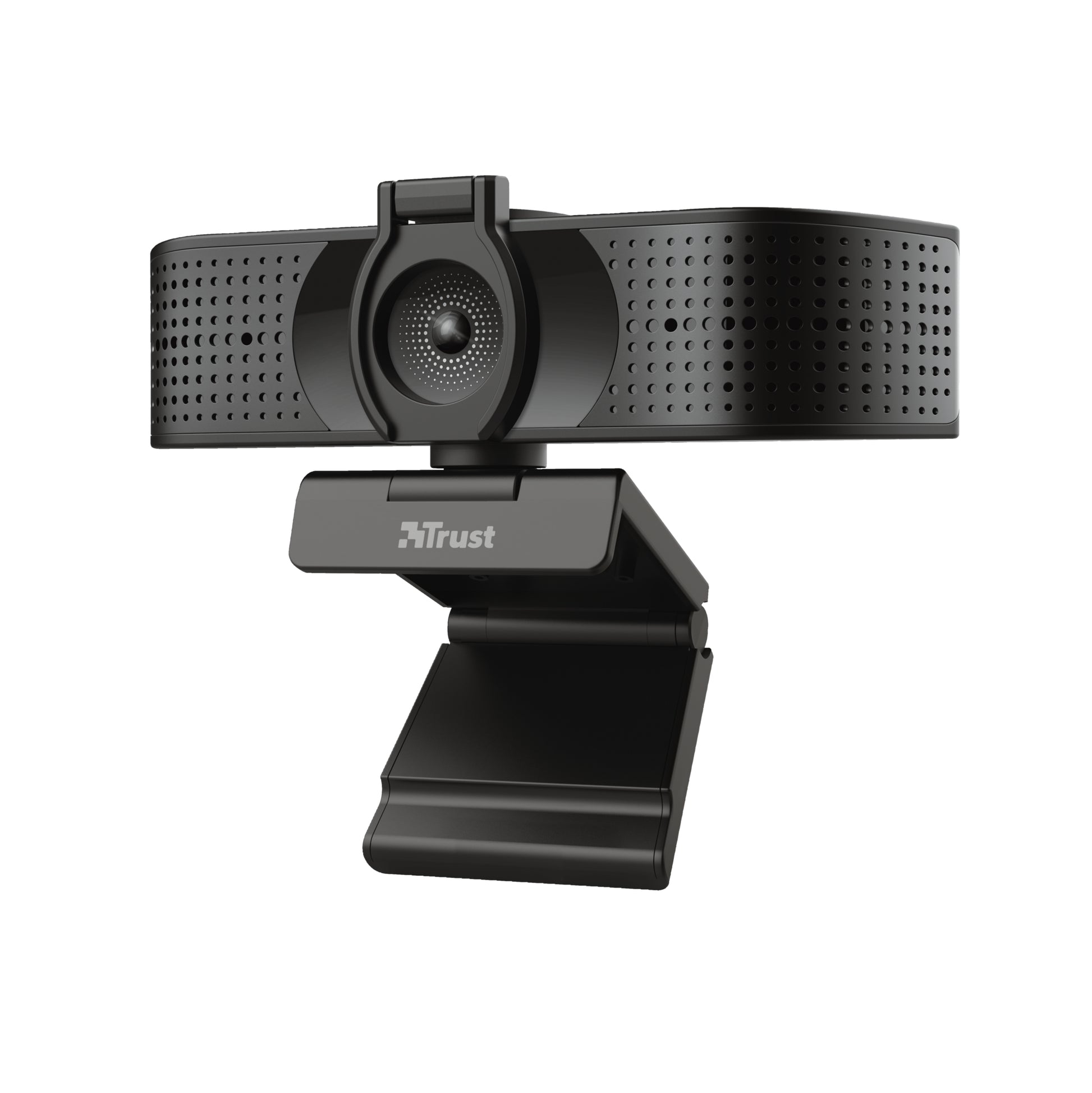 Trust Teza – Webcam – 4K, bis 30 fps, USB 2.0, Stereo-Mikrofon, Autofokus, Privacy-Shutter, 74° FOV, Schwarz