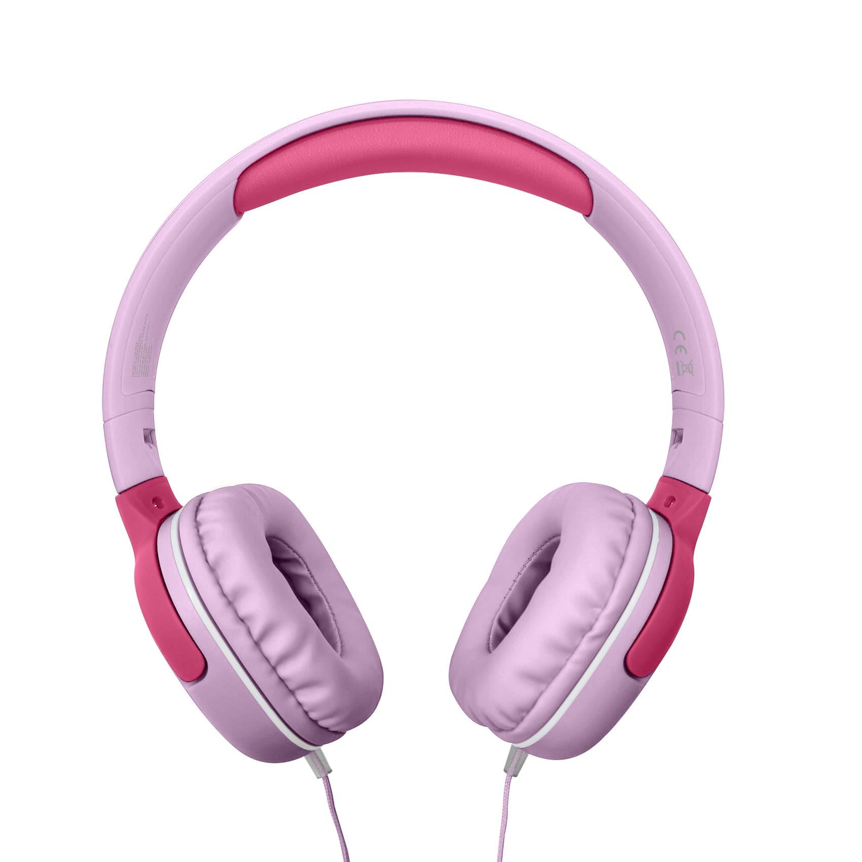 Celly KIDSBEAT2 Kinderkopfhörer – Over-Ear, Stereo, Kabelgebunden, 3,5 mm Klinke, Rosa