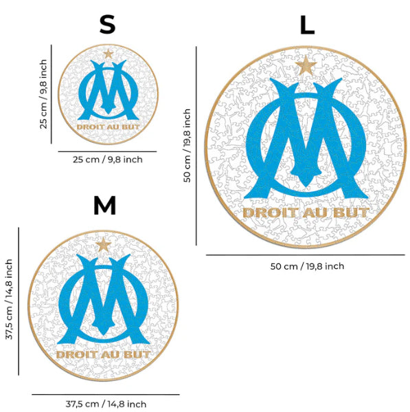 Iconic Puzzles Olympique Marseille Logo – Logikspiel, 1 Spieler, ab 10 Jahren