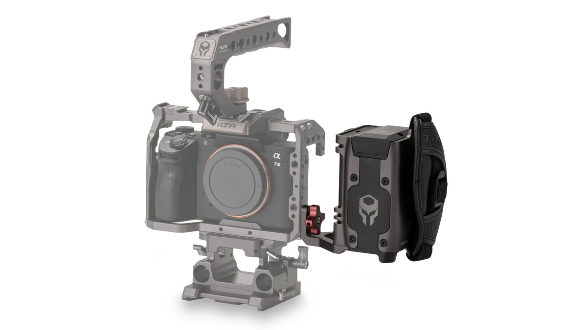 Tilta TA-SH3-97 Side Power Handle – für Sony a7, a9, Canon 5D und andere – Grau