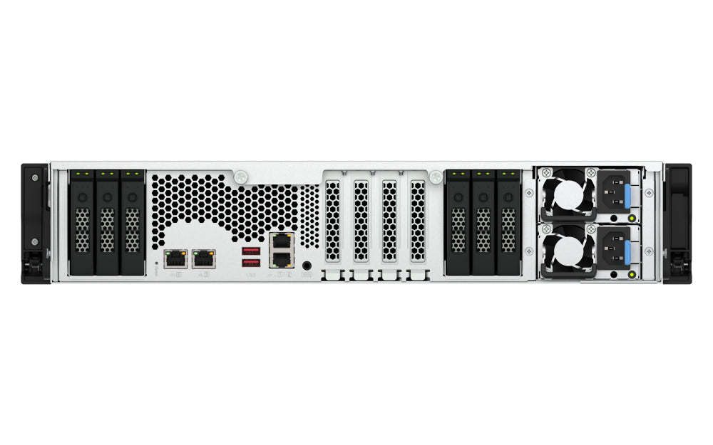 QNAP TS-h3077AFU-R7-64G NAS – 64 GB RAM, 30 Einschübe, 3U