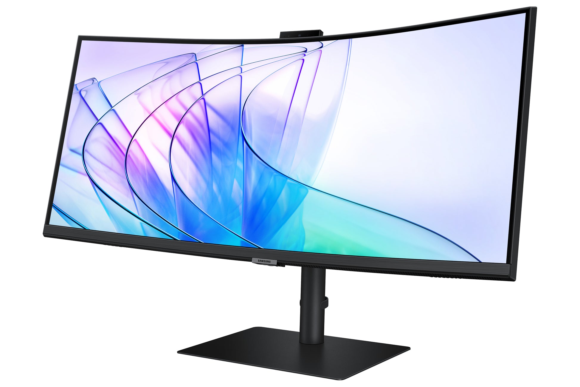 Samsung S34C652VAU – Monitor, 34", Webcam, Integrierte Lautsprecher, USB-C, KVM, VESA 100 × 100, Schwarz