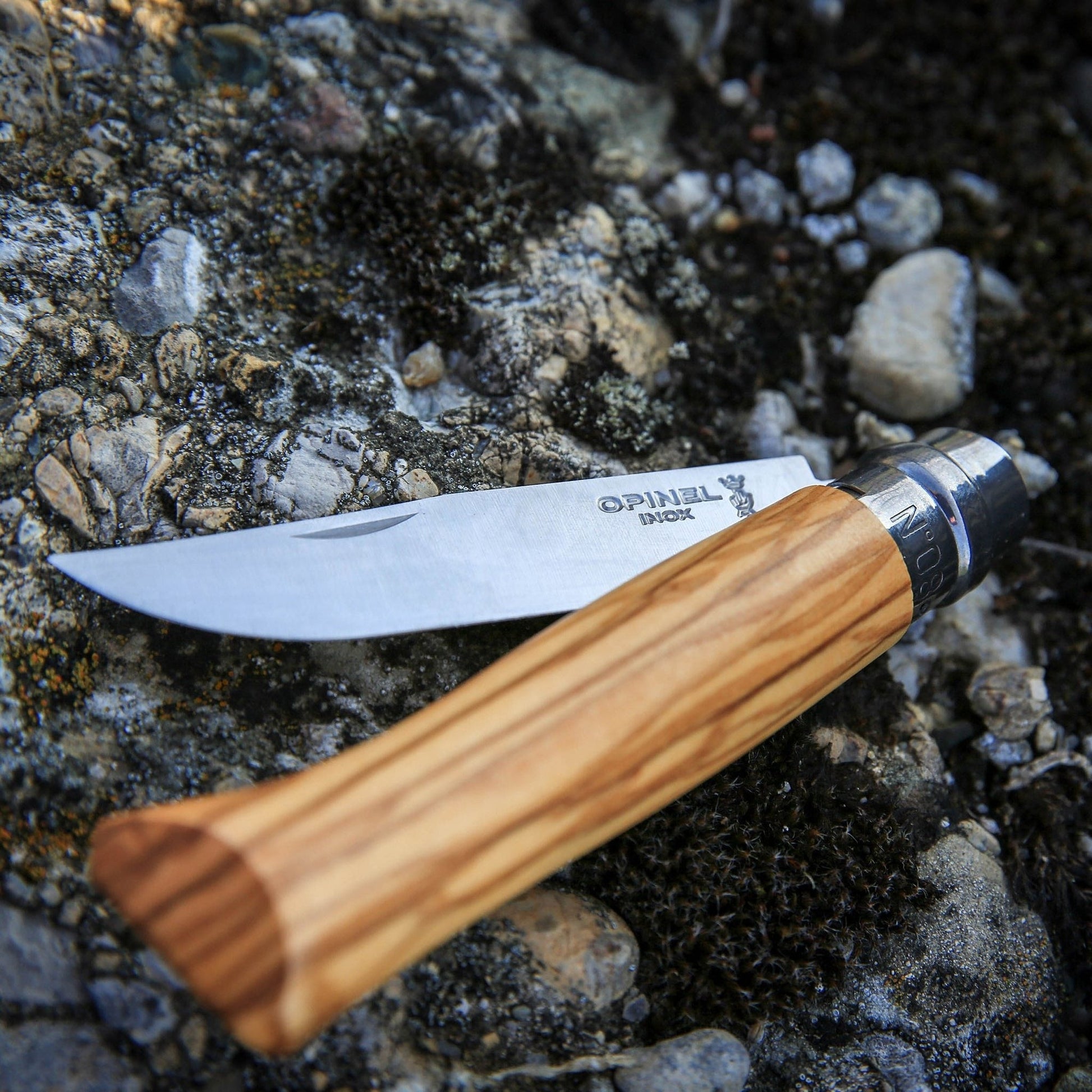 Opinel Nr. 8 – Klappmesser 85 mm, Holz, hellbraun