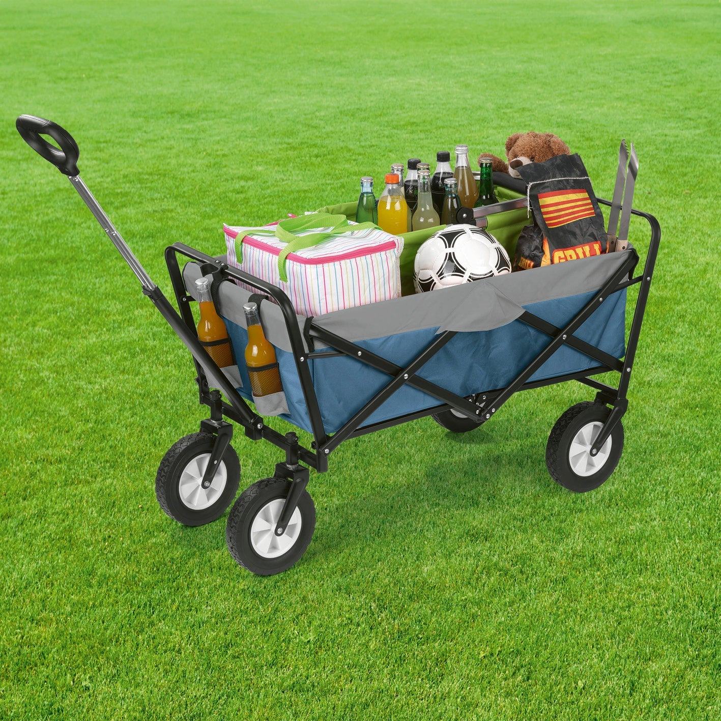 EASYmaxx Plattformwagen 12252 – Tragkraft 80 kg, Plattform 50 × 102 cm, klappbar