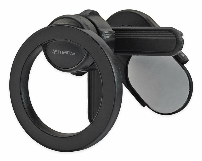 4smarts Auto-Halterung, Lüftungsklemme & Saugnapf, 360° drehbar – universal – Schwarz, ABS/Silikon