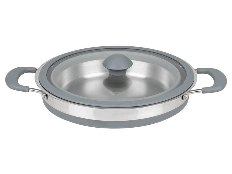 KOOR Kochtopf – 3 l, Edelstahl/Silikon, Grau