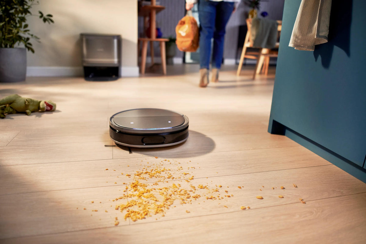 Philips Saugroboter HomeRun 9000 XU9100/10 mit Absaugstation und Wischfunktion – 8000 Pa, 280 min