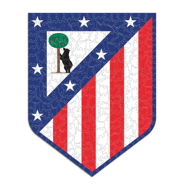 Iconic Puzzles Atletico Madrid - Logo - Logikspiel, 1 Spieler, ab 14 Jahren