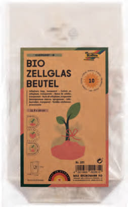 Folia Cellophantüten – neutral – mit Kreuzboden, Kunststoff, transparent – 95 × 160 mm – 10 Stk.