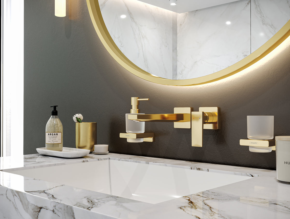 Hansgrohe AddStoris Q Zahnputzbecher – Ø6,8×9,4 cm, Metall, Schwarz