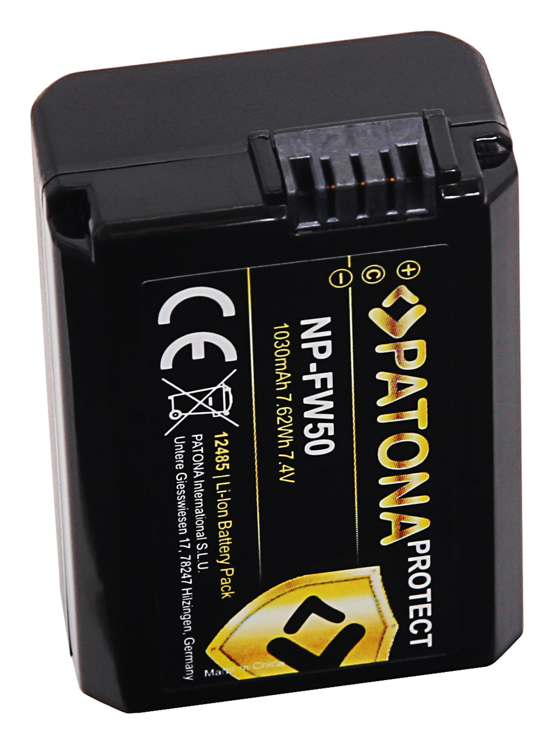 PATONA PROTECT Akku NP-FW50 – 1030 mAh, 7,4 V – für Sony Alpha 7, A5000, A5100 und andere