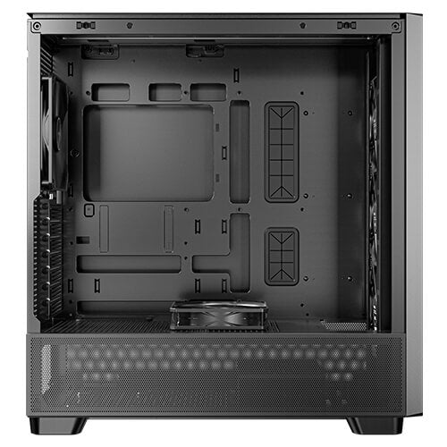 Antec FLUX – PC-Gehäuse – Midi-Tower ATX, Schwarz, Seitenfenster, 5× Lüfter, 360/420 mm Radiatorunterstützung