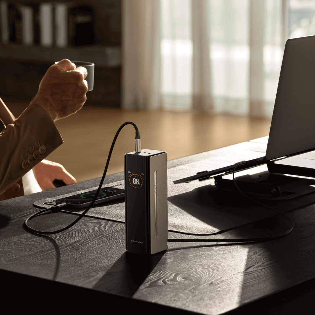 EcoFlow Pro Powerbank 27'650 mAh – 140 W PD, 3× USB-C, schwarz
