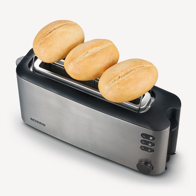 Severin Toaster AT 2515 – 2 Scheiben, 1000 W, elektronische Bräunungskontrolle – Edelstahl