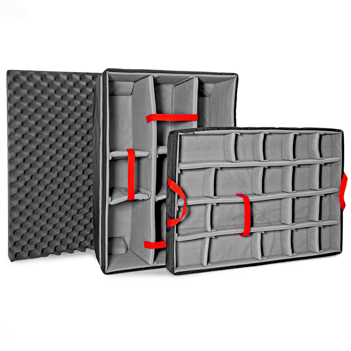 Nanuk Trennwand-Set – mit Deckelschaum, grau, B 701 × H 480 × T 230 mm, für Nanuk 975