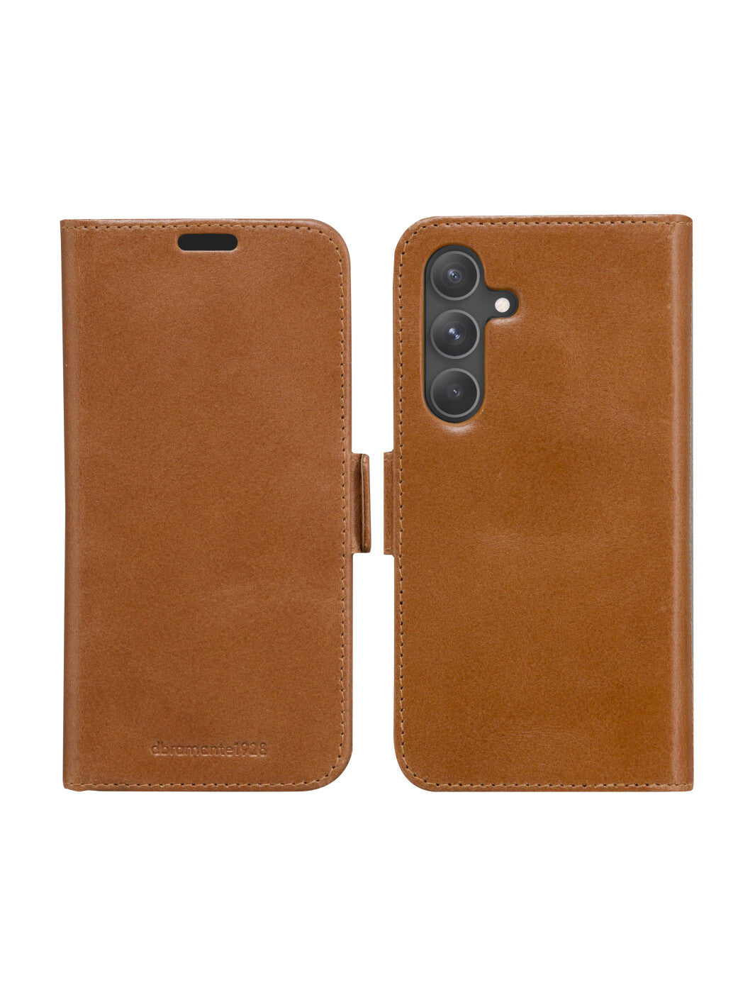 dbramante1928 Lynge Wallethülle – für Samsung Galaxy S24+, 3 Kartenfächer, Leder, Tan