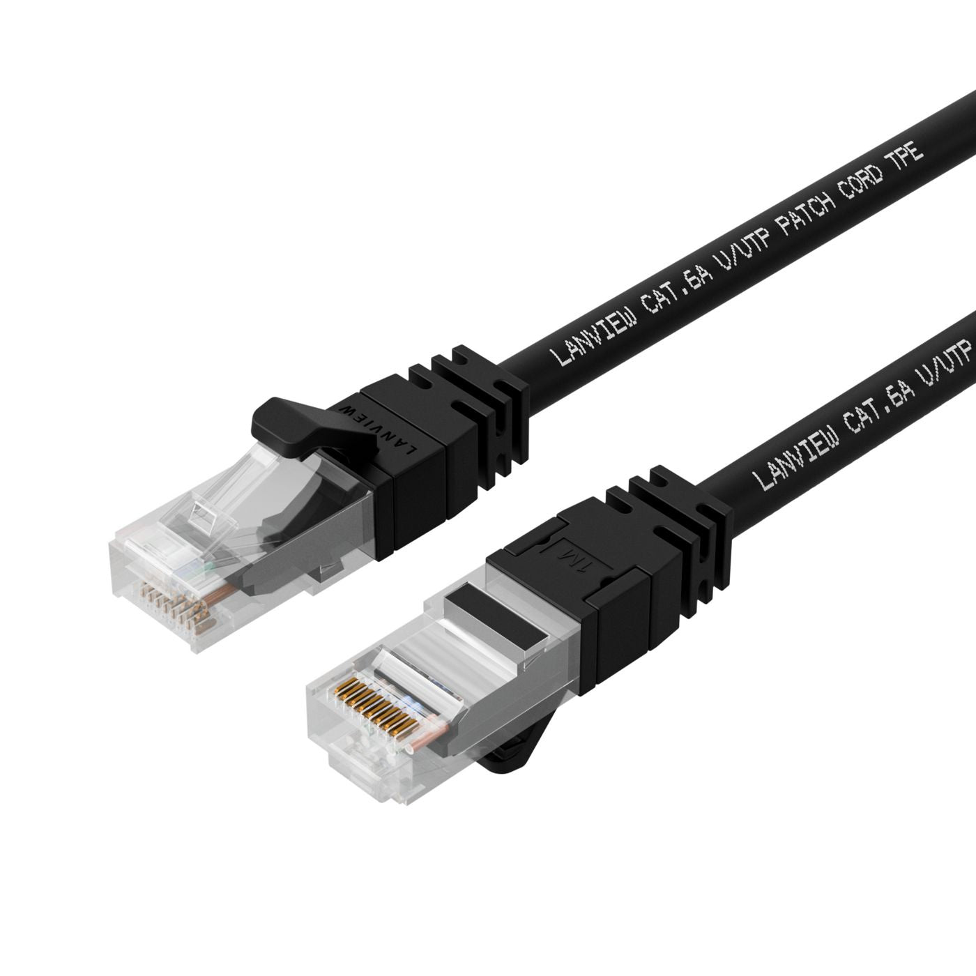 Lanview LV-UTP6A0025B Patchkabel – Cat6A S/FTP, 0,25 m, Schwarz, LSZH, RJ-45