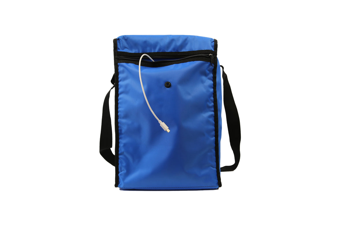 LEBA Innovation Leba NoteBag Lade-/Aufbewahrungsschrank – für 10 Geräte – AC-Kabel – Blau