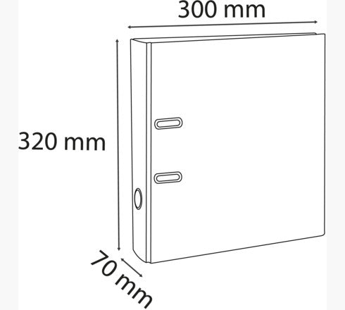 Exacompta Iderama Ordner – für A4 – Rückenbreite 7 cm – Violett