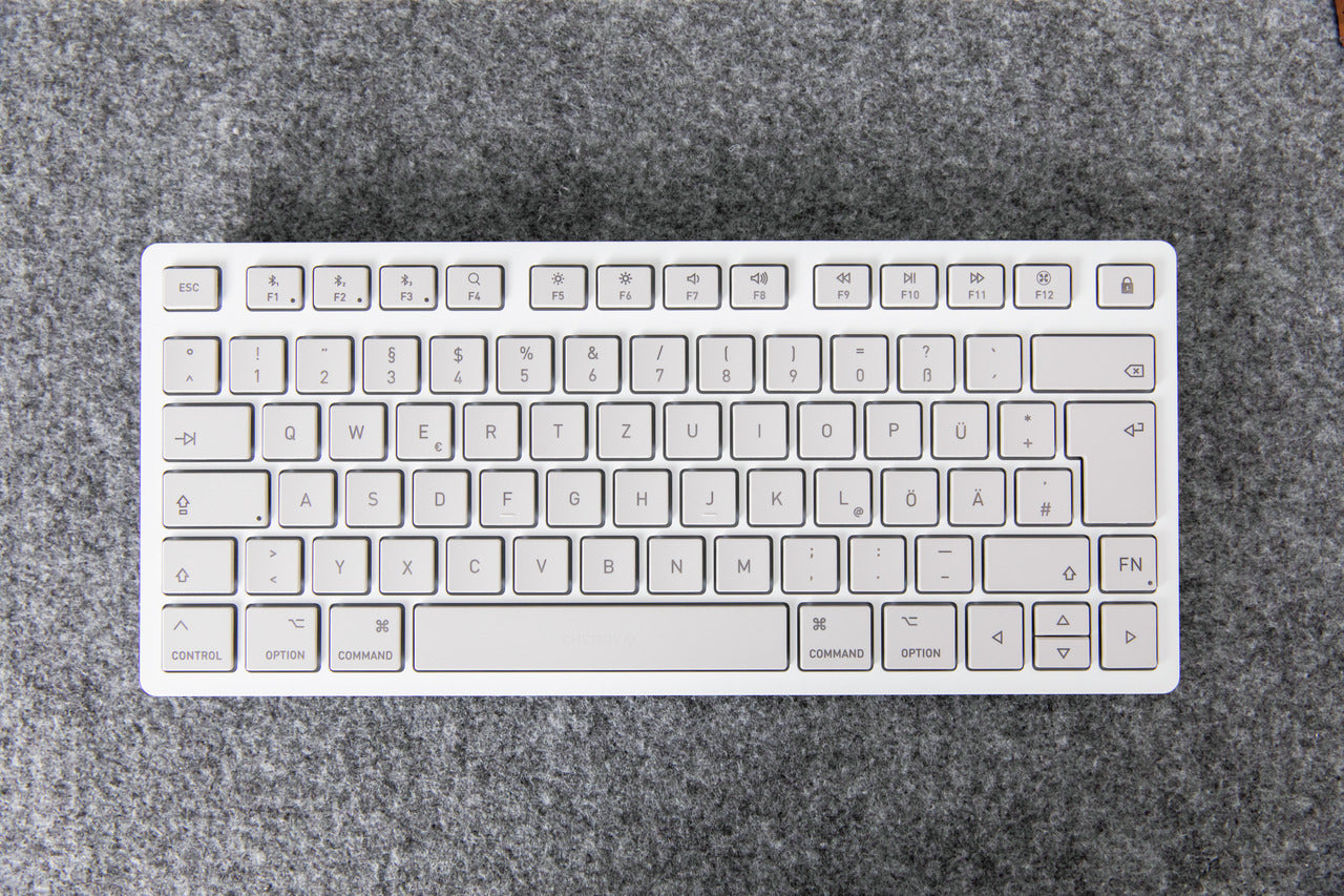 CHERRY KW 7100 MINI BT für Mac – Tastatur, kabellos (Bluetooth), DE-Layout (DE) – für macOS, iPadOS & iOS