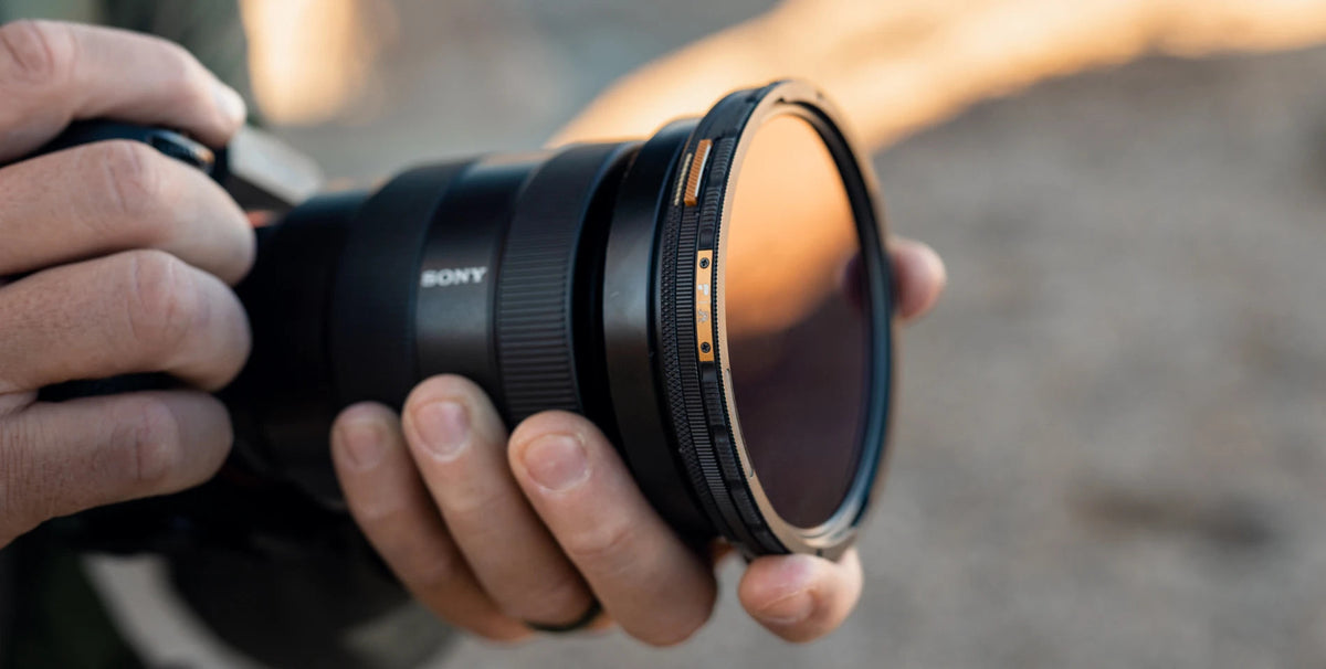 PolarPro Helix ND64-Filter – 101 mm, Messing, mit Schutzkappe