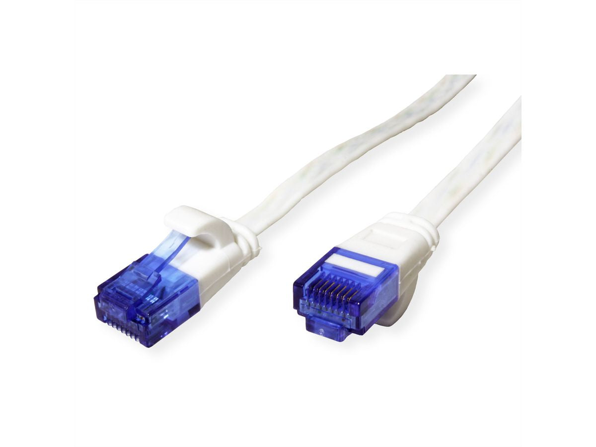 VALUE Patchkabel – Cat6a U/UTP, 3 m, Weiss, RJ-45