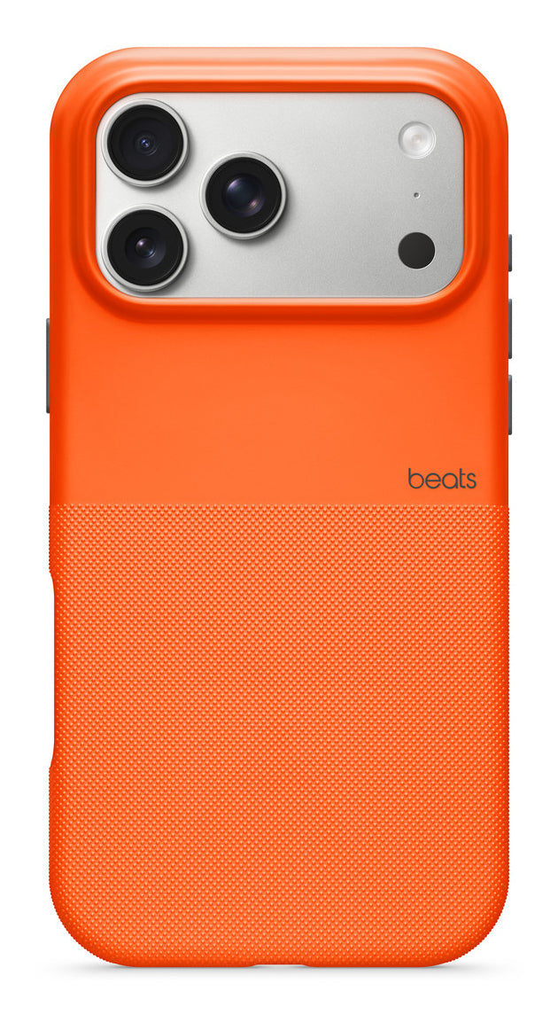 Apple Beats Rugged Backcover – für Apple iPhone 17 Pro Max, MagSafe, Mikrofaser+Polymer, Sierra Orange