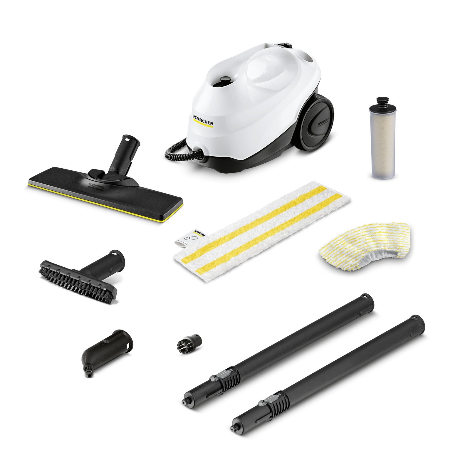 Kärcher Dampfreiniger SC 3 EasyFix – 1 l, schwarz, weiss, 23,6 × 36,0 × 25,3 cm