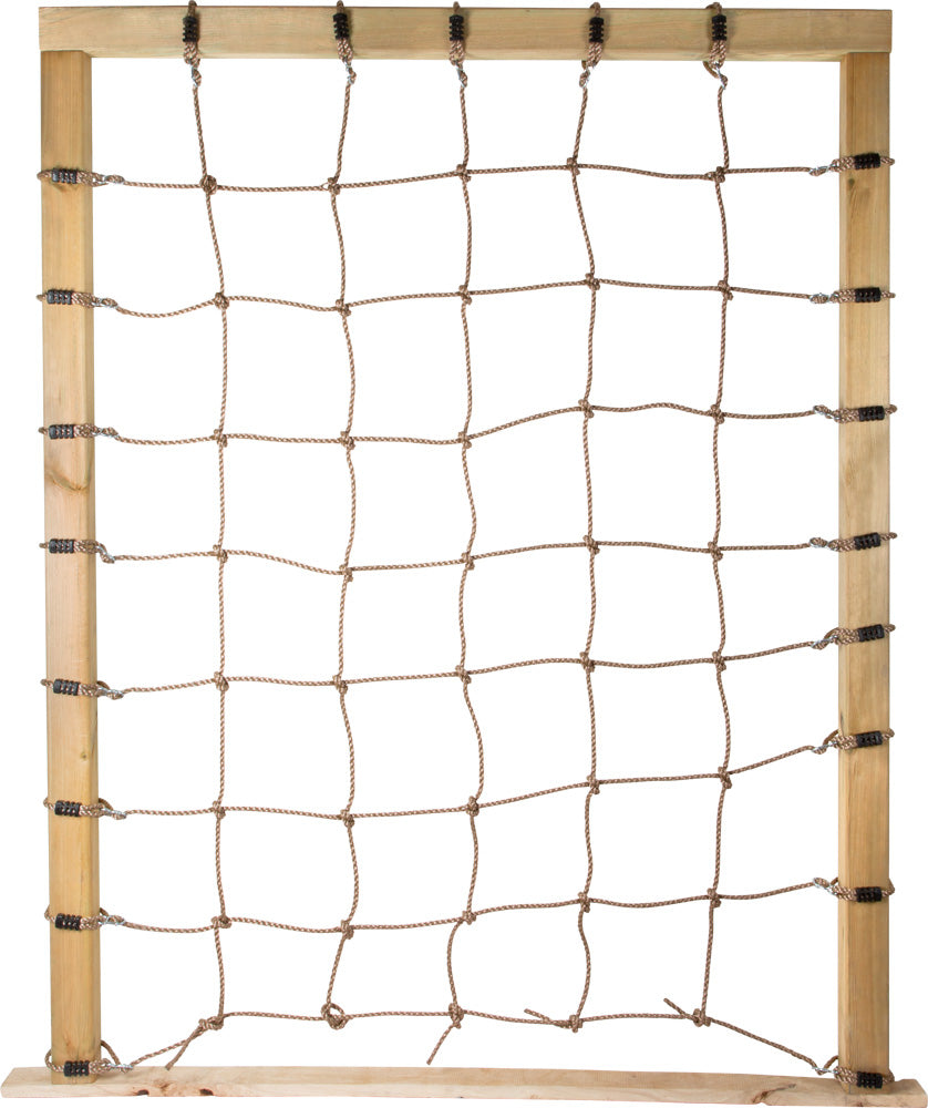 Small foot 11876 Kletternetz – max. 100 kg – 150 × 200 cm – ab 3 J. – Stoff, braun
