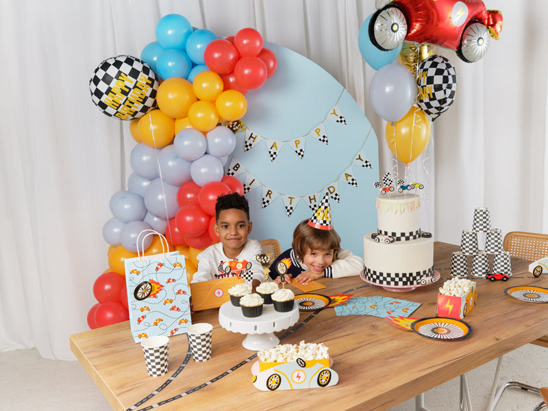 PartyDeco Fahnenbanner Happy Birthday – mehrfarbig – 250 × 13 cm – Papier – 1 Stück