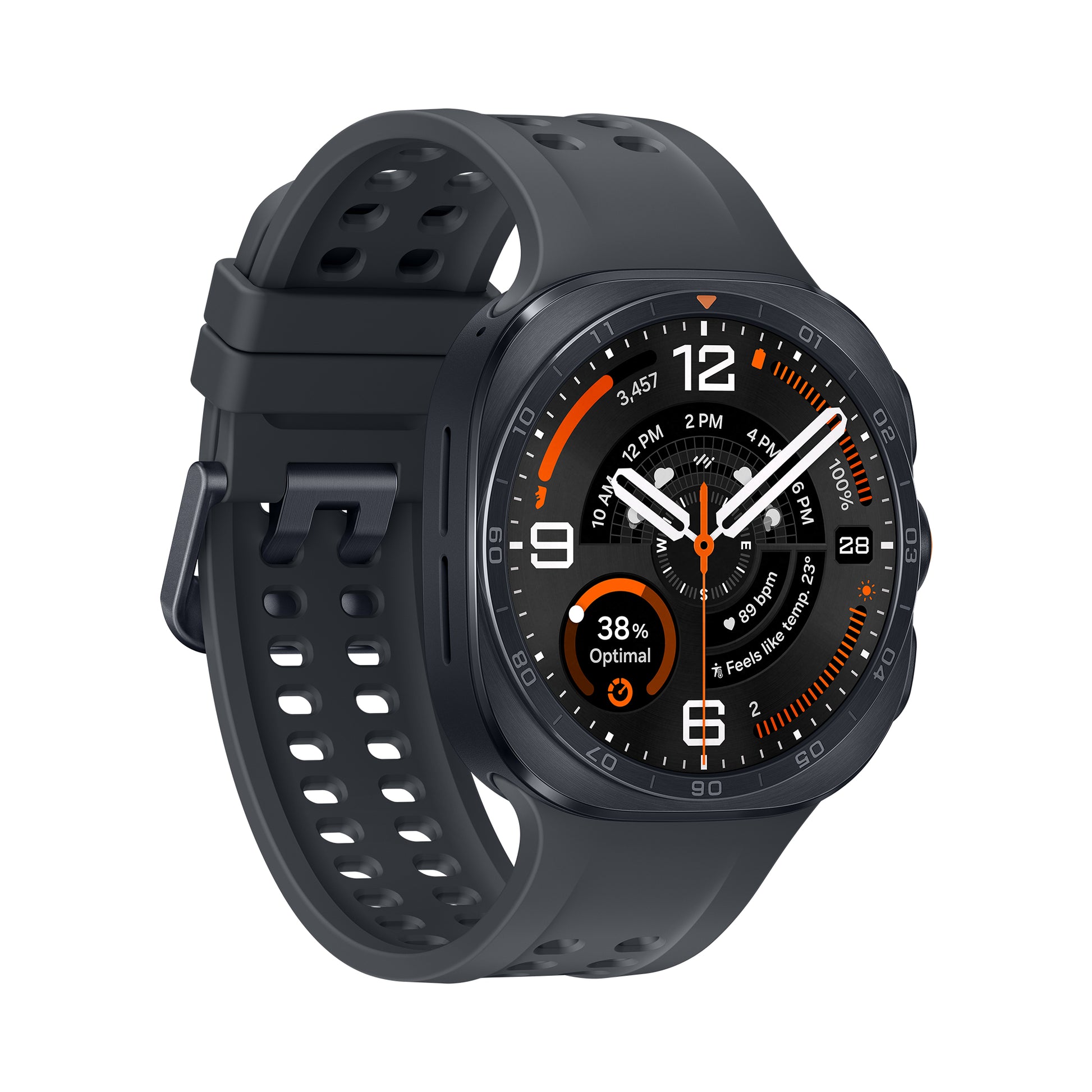 Samsung Galaxy Watch Ultra 2 47 mm GPS + Cellular – Titan Grau, 100 m, für Android