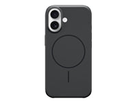 Apple Backcover – für Apple iPhone 16, MagSafe, PC+TPU+Mikrofaser, Schwarz