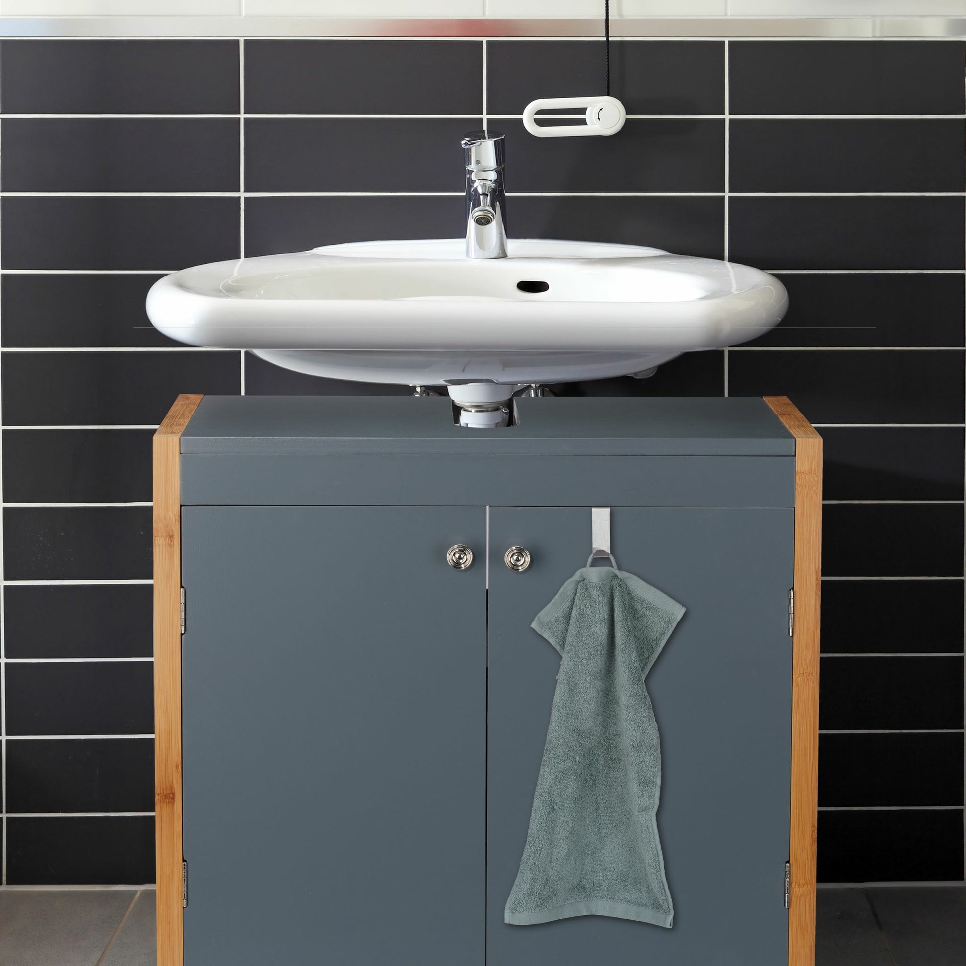 Relaxdays Haken – Edelstahl – Silber – 3 kg – 25 × 50 mm – 10 Stück