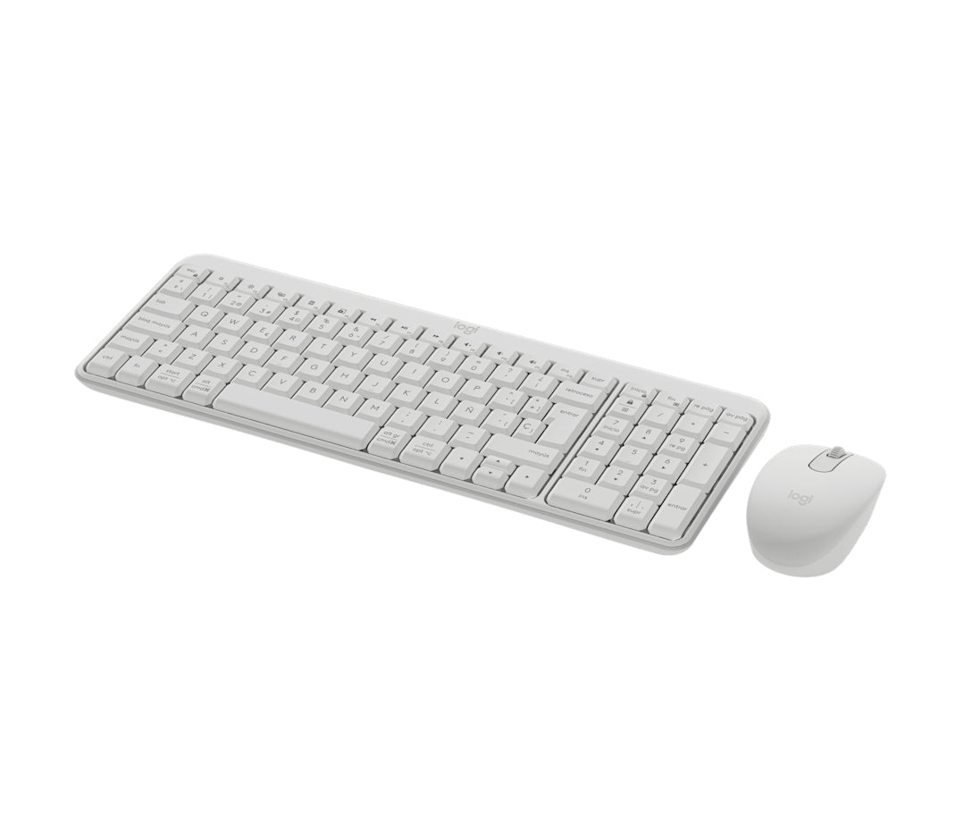 Logitech MK250 – Tastatur- und Maus-Set – Bluetooth & 2,4 GHz – QWERTY (ES) – Weiss