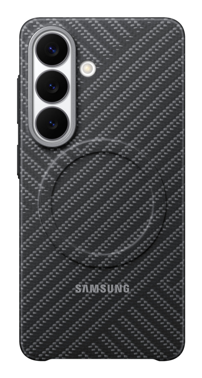 Samsung Carbon Magnet Backcover – für Samsung Galaxy S26, Karbonfaser, Dunkelgrau