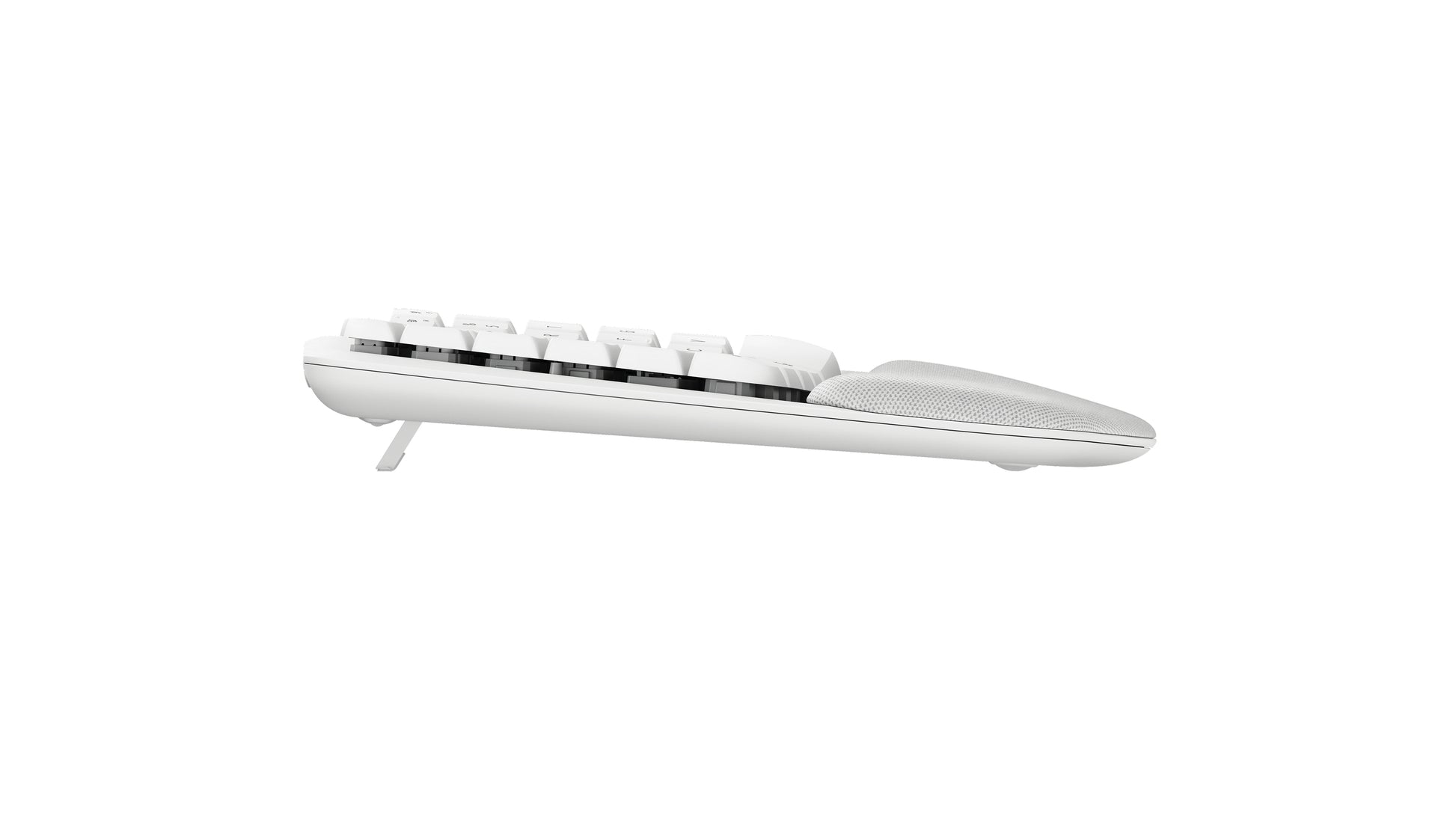 Logitech Wave Keys – Ergonomische Tastatur – Membran, Bluetooth & 2,4 GHz (Logi Bolt) – QWERTY (IT) – Weiss