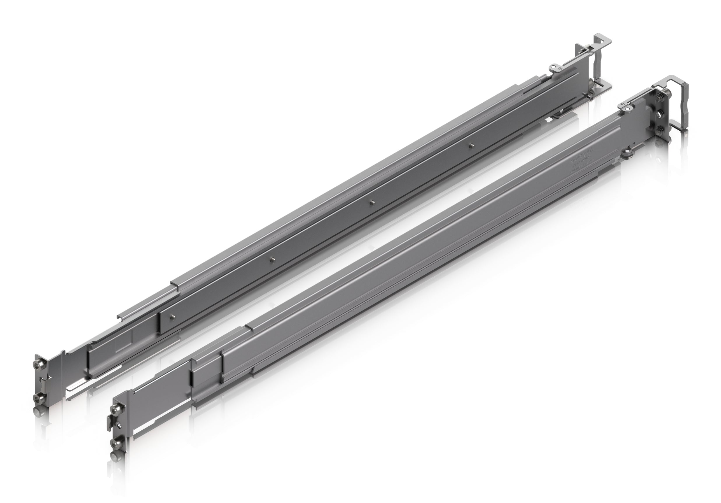 Ubiquiti UACC Rack-Schienen Slide – Regal-Schiene, für USW-Pro-XG/Pro-HD Modelle, 45 kg, Tiefe 60–106,6 cm, Grau
