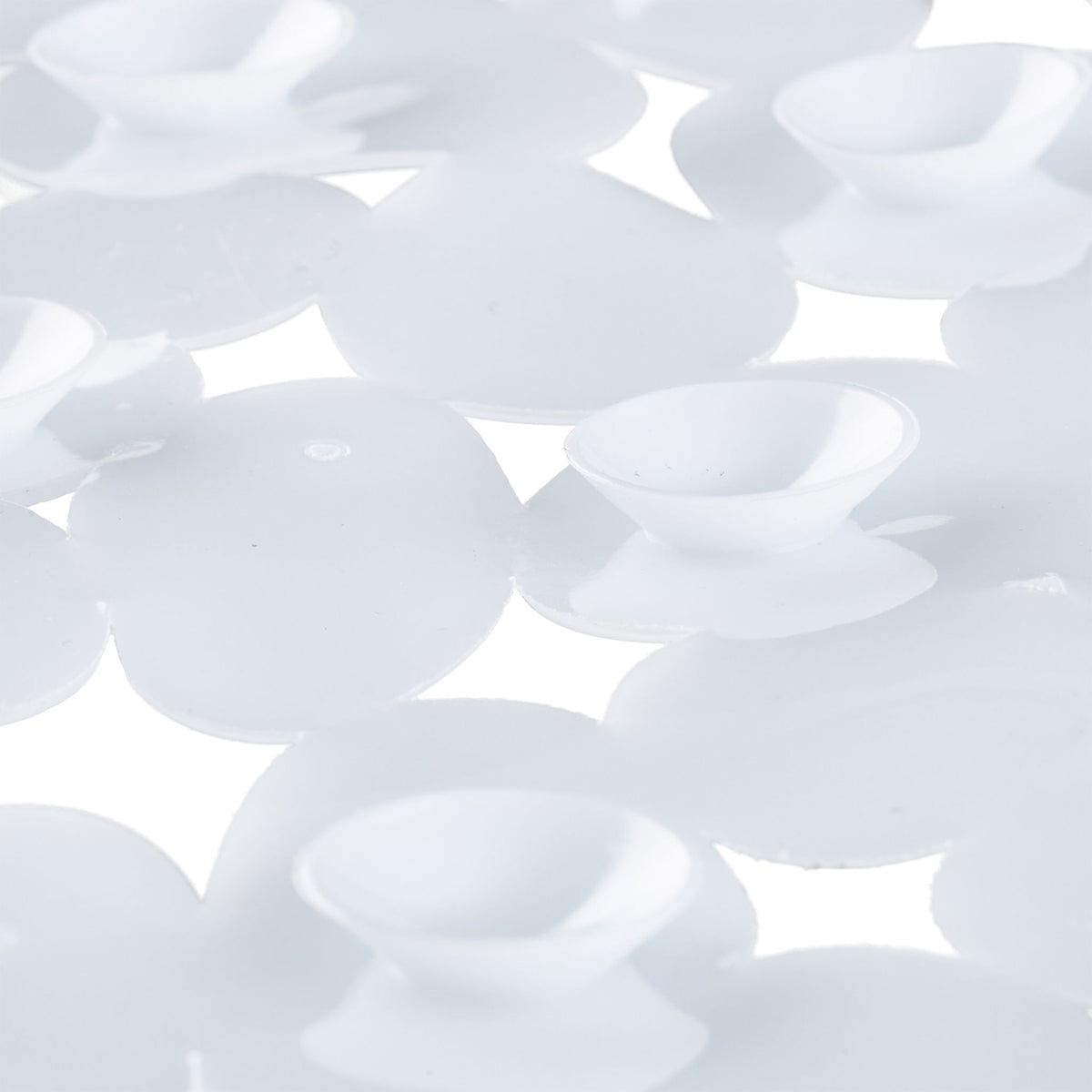Relaxdays Rutschfeste Badematte – 36×68 cm, PVC, Weiss