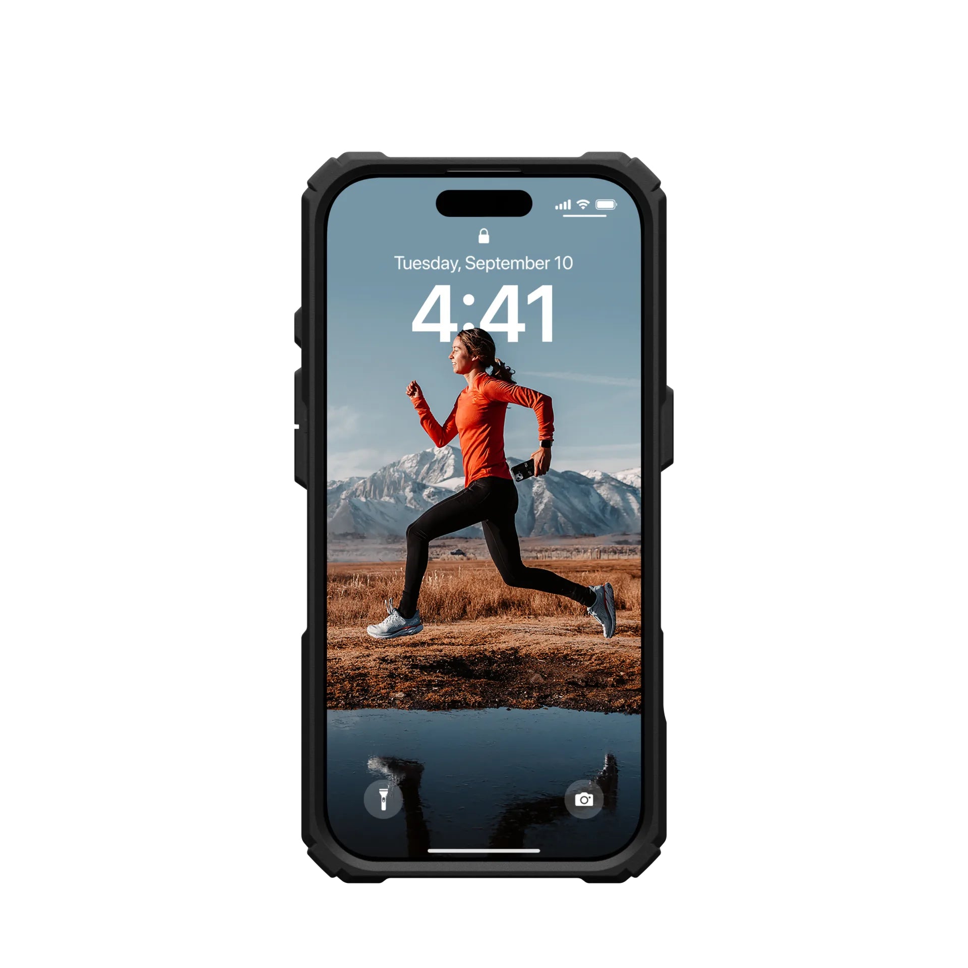 Urban Armor Gear Backcover – für Apple iPhone 16 Pro – schwarz/transparent – MagSafe-kompatibel