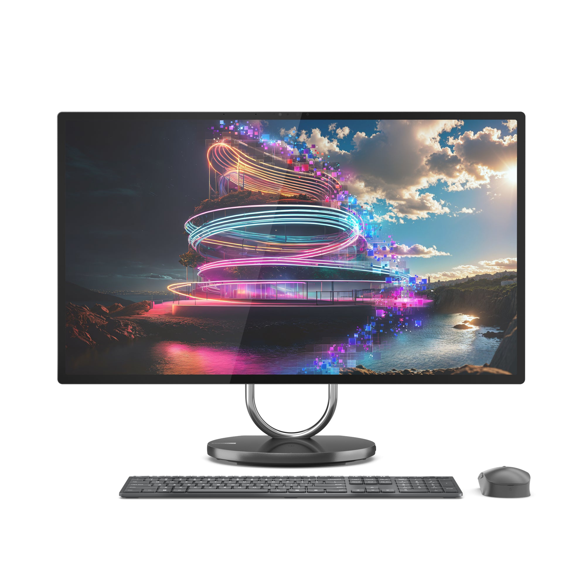 Lenovo Yoga All-in-One – 31,5" 4K, Intel Core Ultra 7 258V, 32 GB RAM, 1 TB SSD, Windows 11 Pro