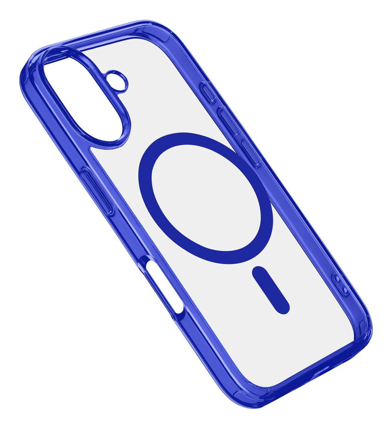 Cellularline Backcover Iconic – für Apple iPhone 16 – blau – MagSafe-kompatibel, stossfest