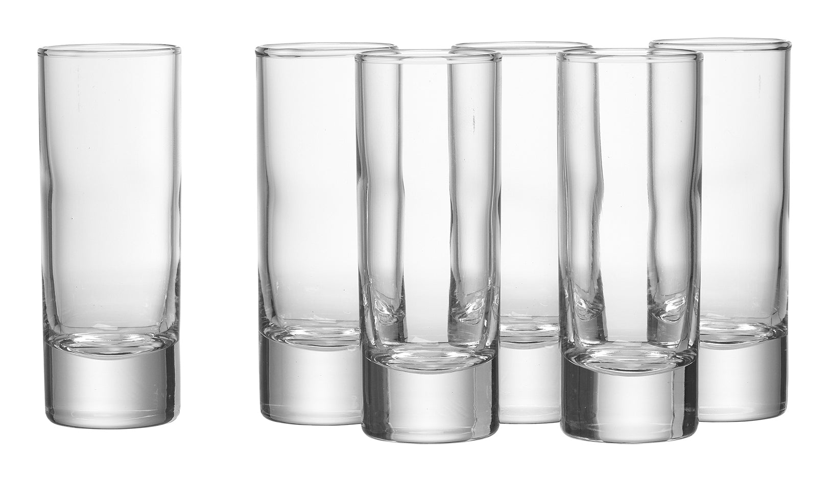 Ritzenhoff & Breker Skol Schnapsglas – 6er Set, 65 ml, Ø 4,0 cm, H 10,0 cm, Glas, spülmaschinenfest